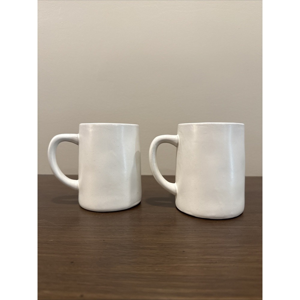 Hearth & Hand Magnolia Stoneware Coffee Mugs Set of 2 Farmhouse Cottagecore
